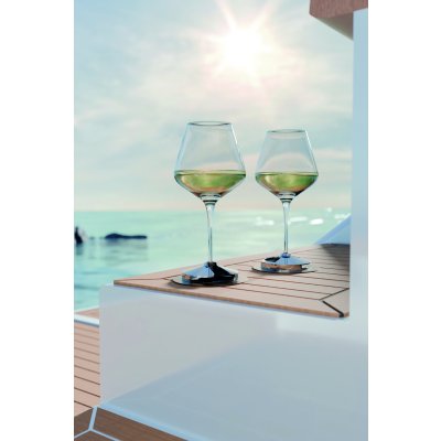 SEASIP Stainless steel holder - antislip gold finish base - for stemmed wine glasses - 9081280 5 - 9081280