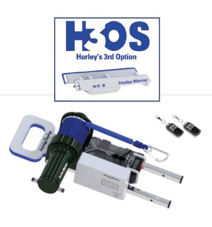 Hurley H3OS Davit with electric winch