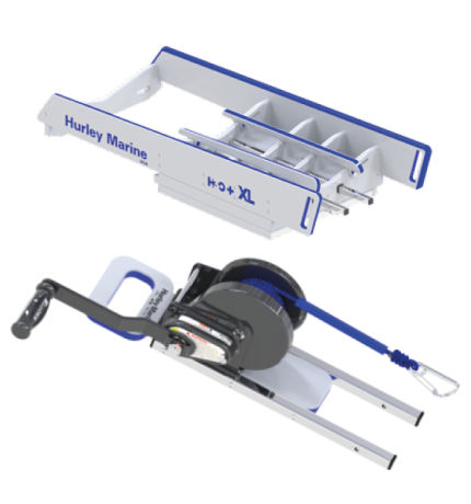 H3O+XL Davit with hand winch