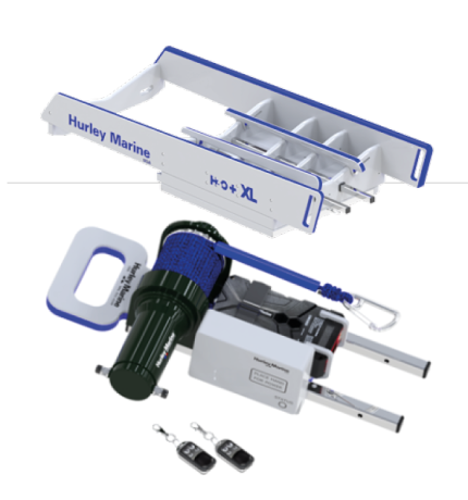 H3O+XL Davit with electric winch