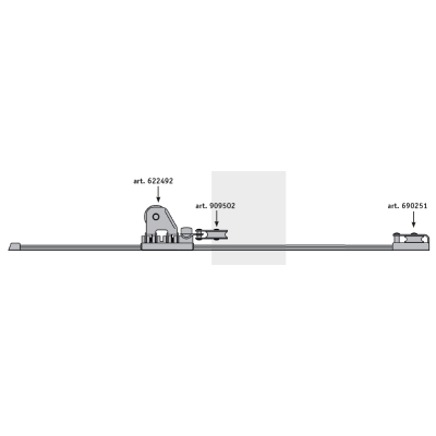 Antal Block Connected To The Car, 55mm - 909502 - 909502