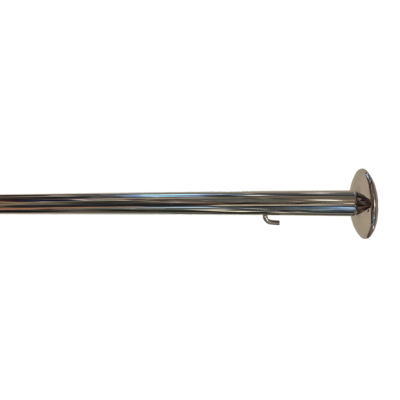 Stainless Steel Flag Pole, L=600mm &Oslash;25mm, With 2 Hooks - 913812 1 1 - 913813