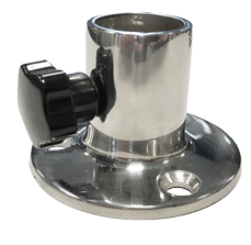 Stainless Steel Flag Pole Base, Straight Model 90&deg;, 81x42x45mm; for 25mm Flag Pole - 913820 72dpi 3 - 913825