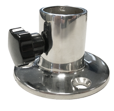 Stainless steel pole bases