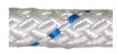 Allcord-17, &Oslash;6mm Braided Polyester Sheet & Halyard Line 'Easy', White With Blue Tracer Thread - Al1706 72dpi - AL1706