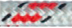Allcord-18, Double Braided Sheet Line, &Oslash;6mm, White With Red/Black Tracer Thread, 200m - Al1806 r - AL1806/RO