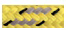Allcord-19, Double Braided Sheet Line Full Color, &Oslash;10mm, Yellow With Grey Tracer Thread, 200m - Al1906 ge 1 1 - AL1910/GE