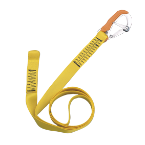 Allpa Life Line With 1 Stainless Steel Snap Hook For Safety Harness, L=2000mm, Yellow (Ce En 89-686) - B1402200 72dpi - B1402200