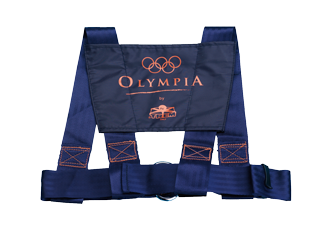 Safety Harness 'Olympia' With Stainless Steel Buckle And Ring, Breast Size 800-1200mm, Navy - B1480120 01 72dpi - B1480120