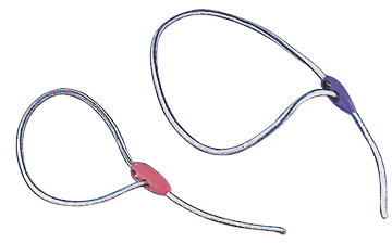 Sail ties with plastic clips