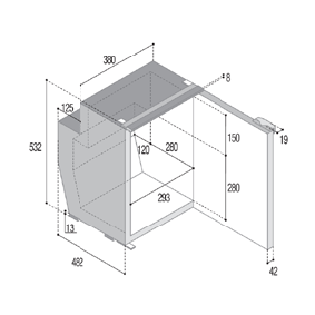 Built-In Refrigerator 'Sea Classic', Model 'C51i', 51l - C51i 72dpi - 9075540