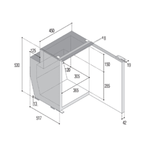 Built-In Refrigerator 'Sea Classic', Model 'C62i', 62l - C62i 72dpi - 9075560