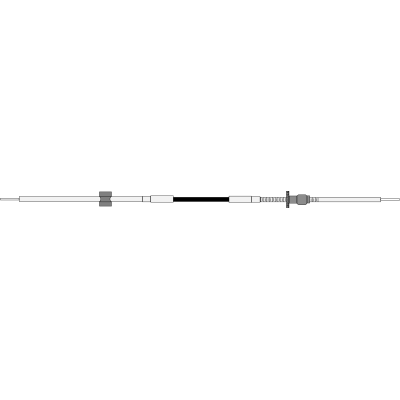 Seastar Control Cable Cc170 7' (2.13m) For Omc (<1979) - Cc17007 72dpi - CC17007