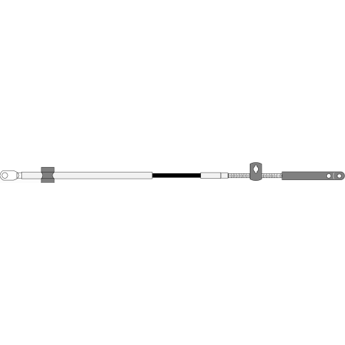 Seastar Control Cable Cc179 9' (2.74m) For Mercury - Cc17909 72dpi - CC17909