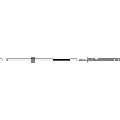 Seastar Cable Cc205 7' (2.25m) Omc Turbo Jet-Throttle - Cc20507 72dpi - CC20507
