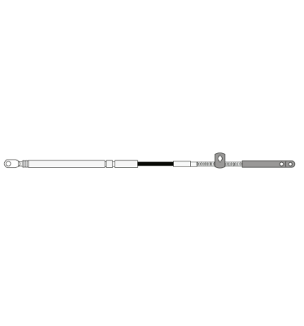 Control cable 'Xtreme' CCX189 for Mercury Gen 2