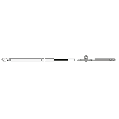 SeaStar black Xtreme Gen II Mercury/Mercruiser control cable 13' - Ccx18913 72dpi - CCX18913