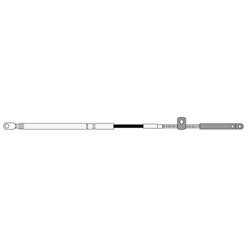 SeaStar black Xtreme Gen II Mercury/Mercruiser control cable 15' - Ccx18915 72dpi - CCX18915