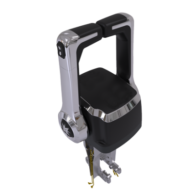 Seastar Xtreme Dual Top Mount Control, Chrome, Trim switch (No Neutal Interlock on Handle) - Chx8241 72dpi - CHX8241