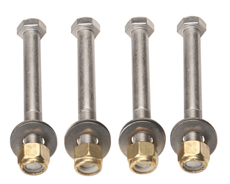 Seastar Ss Bolts, Brass Nylock Nuts And Ss Washers 1/2"-13 Unc X 3-1/2" L (89mm) For Hydraulic Jackplates - Dk6135 - DK6135