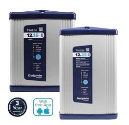 Dolphin Prolite Battery Charger, Ip65, 12v, 25a, 3x Out - Dolphin prolite samen 72dpi - 9086281