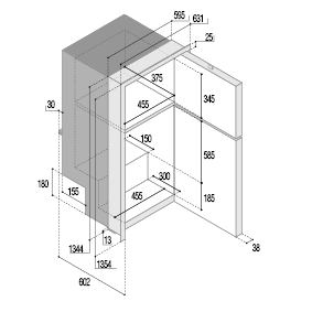 Stainless Steel Refrigerator Built-In 'Sea Steel' 'Dp2600ix', 230l (Freezer 60l) 12/24v, Int. Cooling Unit - Dp2600ix 72dpi - 9075607