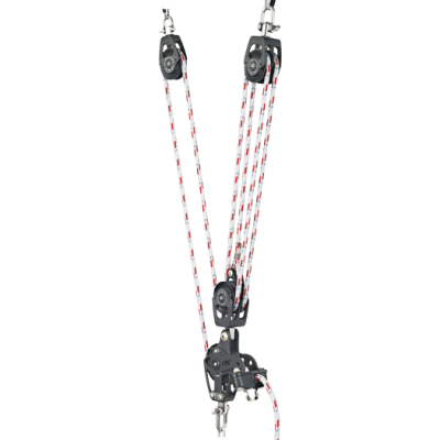 Antal  Mainsheet Tackle 6:1 - for &Oslash;10mm sheet, complete with sheaves &Oslash;60 & &Oslash;50mm, SWL 800kg - E6 - E6/60
