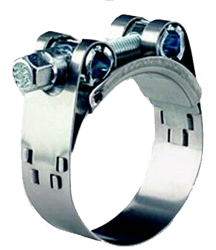 Allpa Stainless Steel Hose Clamp With Bolt, 113-121mm, Width 24mm, Thickness 1,5mm (Per Piece) - Fa2619 72dpi - FA2619