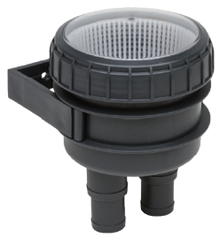 Plastic Cooling Water Strainer &Oslash;19-25mm, With Mounting Frame & Transparent Cover 150l/Min - Filter 1 1 - 483600