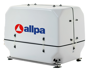 Allpa Marine Diesel Generating Set Model 'Paguro 14000', 14kva-11kw@3000 Rpm, Water Cooling - G14100 72dpi - G14100