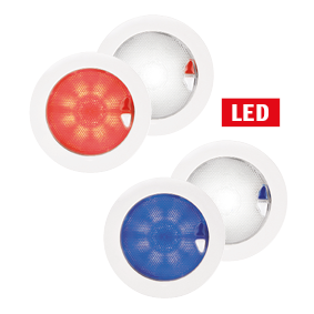 Hella Euroled 150, White/Red - Gp 041520 - 9041520