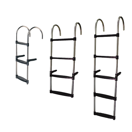 Swim Ladder Stainless Steel 4 Treads; Coastal Plastic Non-Skid Treads - Gp 1650053 72dpi - 1650054