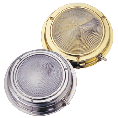 Stainless Steel Led Dome Light, Built-On, 12v/1,7w, Led 20x5&oslash;, H32mm, Cool White - Gp l4400534 72dpi - L4400535