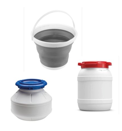 Buckets and containers