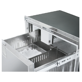 Stainless Steel Drawer Freezer, Ice Maker & Cooler 'Sea Drawer' Model 'Dw210dtx Im', 104l & 78l, 12/24v, Int. Cooling Unit - Gp075802 72dpi - 9075822