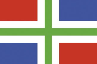 Dutch Province Flags 20x30cm 'Groningen' - Gr2030 72dpi - GR2030