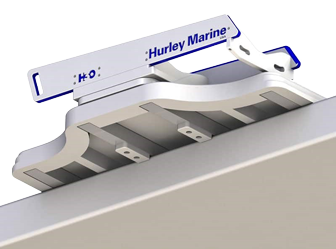 Hurley H3O Davit with electric winch - white - H3o dims2foto 2 - 9084631