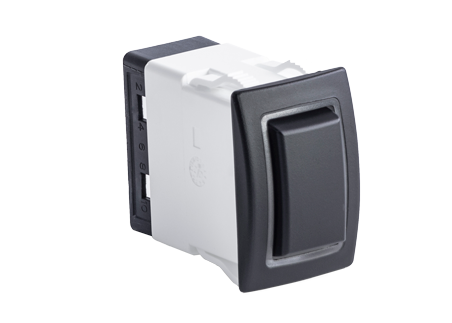 Sierra Waterproof (Ip68) Halo Permanently Lit Switch; Led Green, Spst, On-On - Halo schakelaar 72dpi 13 - 64RK40630G