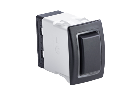 Sierra Waterproof (Ip68) Halo Permanently Lit Switch; Led Blue, Spdt, On-Off-On - Halo schakelaar 72dpi 3 - 64RK40640B