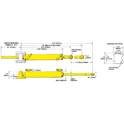 Seastar Cylinder For Hydraulic Inboard Steering System (Ba125-3atm) (Jet) - Hc5303 3 01 72dpi - HC5303-3