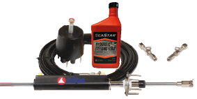 Hydraulic steering inboard