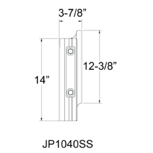 Seastar Mechanic Jackplate Powerlift, 4" Setback, Manual - Jp1040ss 02 - JP1040SS