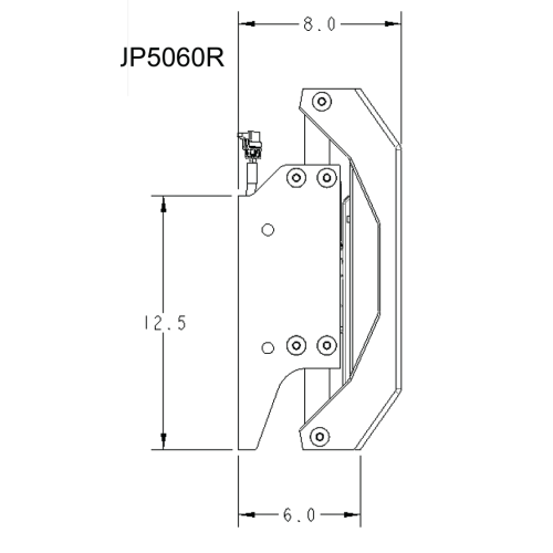 Seastar Electro Hydraulic Jackplate Powerlift, 6" Setback - Jp5060r 2 - JP5060R