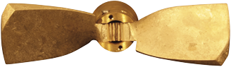Radice 2-Blade Bronze Folding Propeller For Saildrive, 13"X8", Right (Selva) - K1308sdr 72dpi - K1308SDR