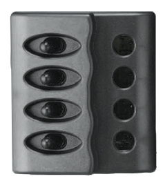 Plastic Circuit Panel, 12v, 110x100mm, 4-Position, Without Fuses With Led-Indicators - L0612054 72dpi - L0612054
