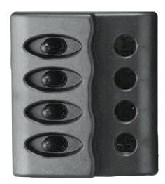 Allpa Plastic Circuit Panel, 12v, 110x100mm, 4-Position, Without Fuses With Led-Indicators - L0612054 72dpi - L0612054