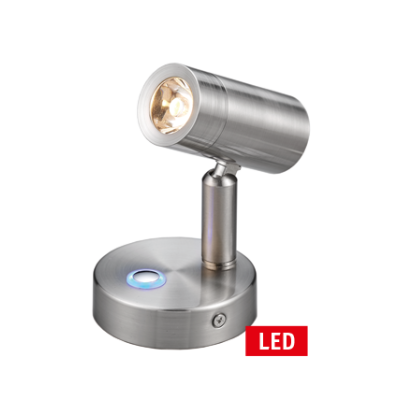 Led Reading-Wall Light, 10-30v, Aluminum, D=60mm, H=88mm, Dimmable With External Switch - L1900019 72dpi - L1900019