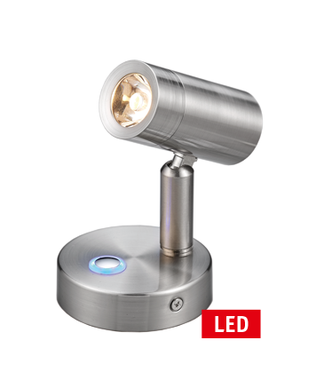Led Reading-Wall Light, 10-30v, Aluminum, D=60mm, H=88mm, Dimmable With External Switch - L1900019 72dpi - L1900019