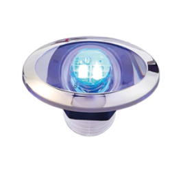 Led Courtesy Light, Stainless Steel Moon, 12v/0.4w, Blue, Oval, 2x0.2w Smd 2835 Led, 53.4x33mm - L1902162 72dpiblauw 1 - L1902165