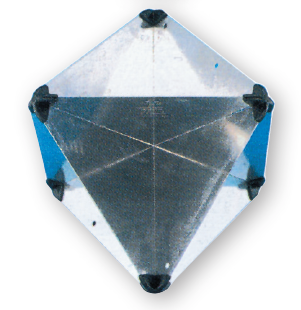 Aluminum Radar Reflector, Foldable, 300x215x215mm, Array: 8m&sup2;, 470gr - L3400041 - L3400041